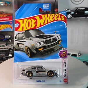 2026 Hot Wheels Mazda RX-3 Compact Kings Silver Bridgestone 106/250 New MOC